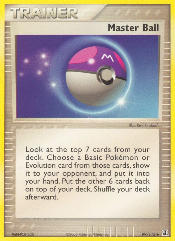 Master Ball 99/113, Delta Species Pokémon card