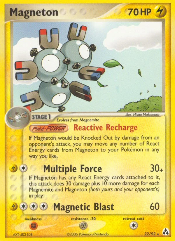 Magneton 22/92, Legend Maker Pokémon card