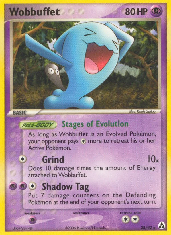 Wobbuffet 28/92, Legend Maker Pokémon card