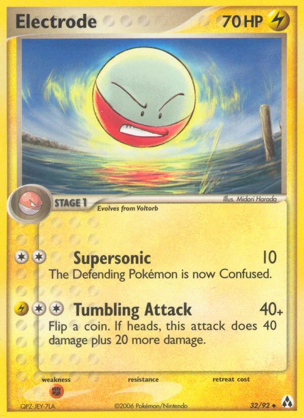 Electrode 32/92, Legend Maker Pokémon card