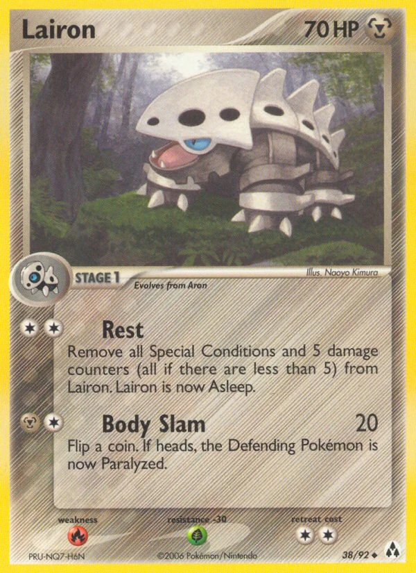 Lairon 38/92, Legend Maker Pokémon card