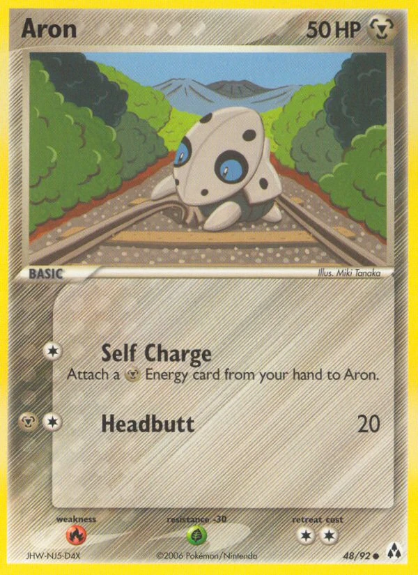 Aron 48/92, Legend Maker Pokémon card
