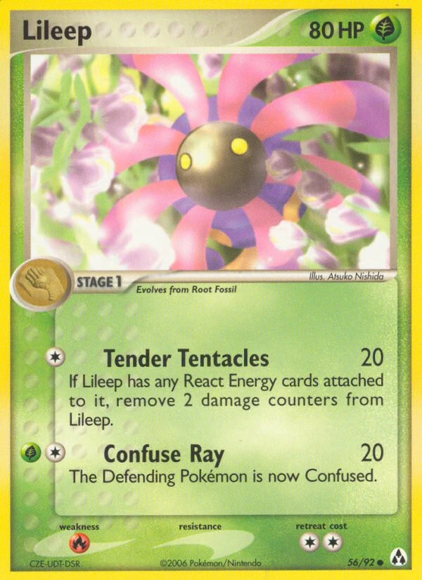 Lileep 56/92, Legend Maker Pokémon card