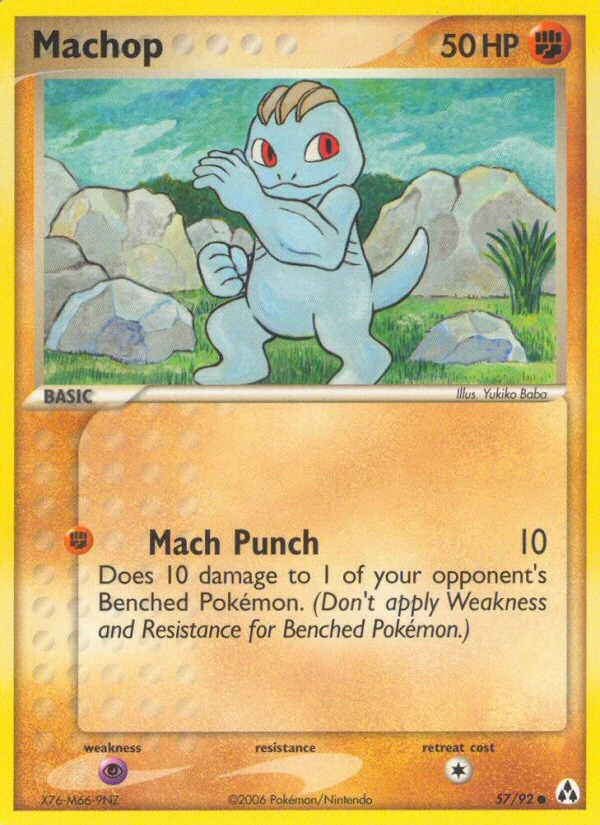 Machop 57/92, Legend Maker Pokémon card