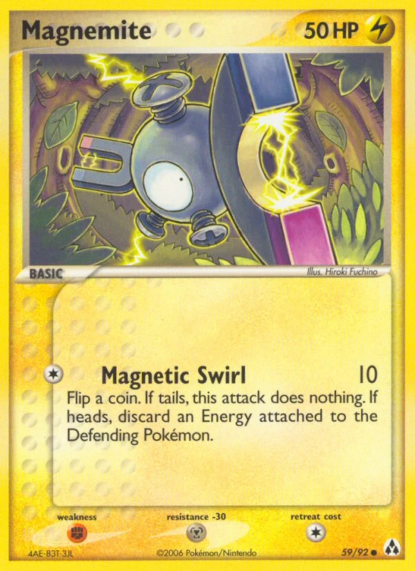 Magnemite 59/92, Legend Maker Pokémon card