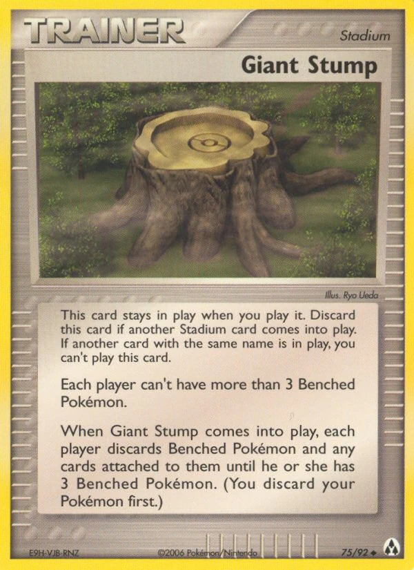 Giant Stump 75/92, Legend Maker Pokémon card