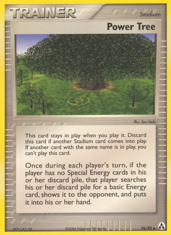 Power Tree 76/92, Legend Maker Pokémon card