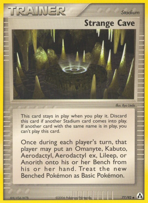 Strange Cave 77/92, Legend Maker Pokémon card