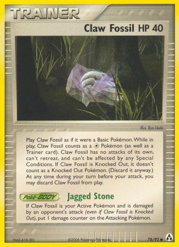 Claw Fossil 78/92, Legend Maker Pokémon card