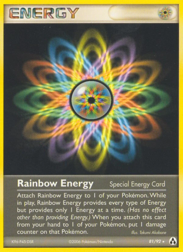 Rainbow Energy 81/92, Legend Maker Pokémon card