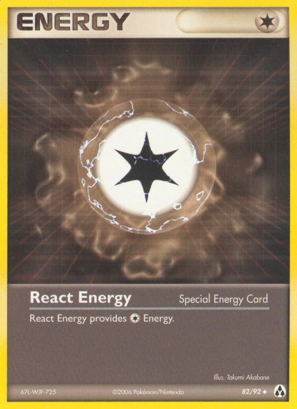 React Energy 82/92, Legend Maker Pokémon card