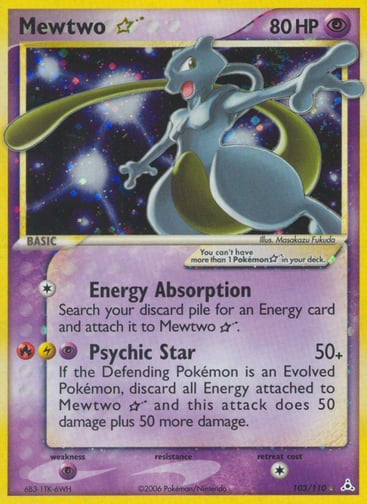 Mewtwo ☆ 103/110 from Holon Phantoms