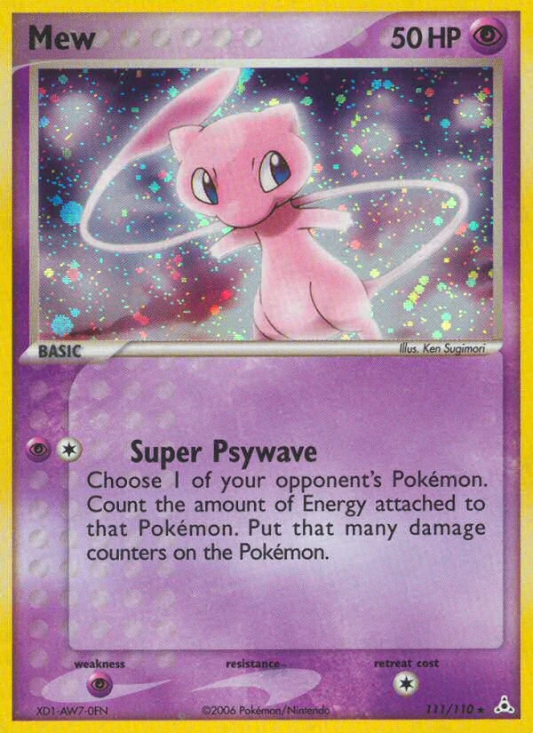 Mew 111/110, Holon Phantoms Pokémon card