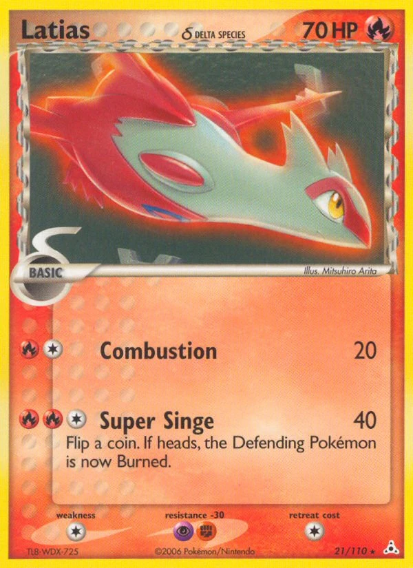 Latias δ 21/110, Holon Phantoms Pokémon card