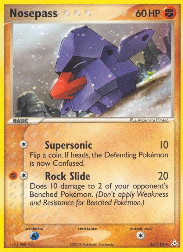 Nosepass 25/110, Holon Phantoms Pokémon card