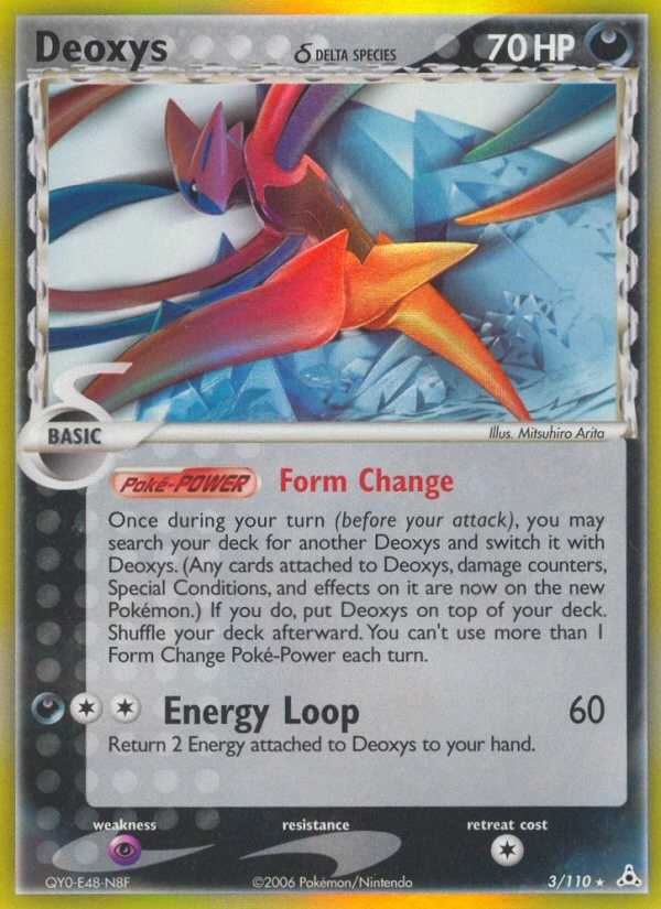 Deoxys δ 3/110, Holon Phantoms Pokémon card