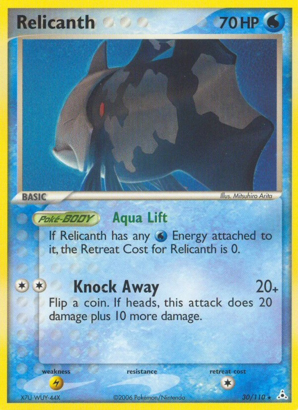 Relicanth 30/110, Holon Phantoms Pokémon card