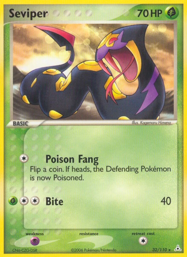 Seviper 32/110, Holon Phantoms Pokémon card