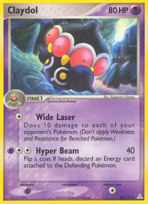 Claydol 38/110, Holon Phantoms Pokémon card
