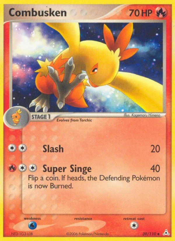 Combusken 39/110, Holon Phantoms Pokémon card