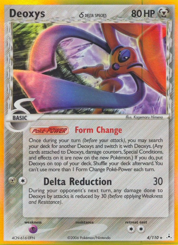 Deoxys δ 4/110, Holon Phantoms Pokémon card