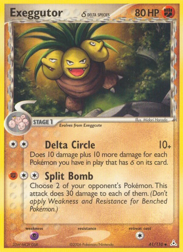 Exeggutor δ 41/110, Holon Phantoms Pokémon card