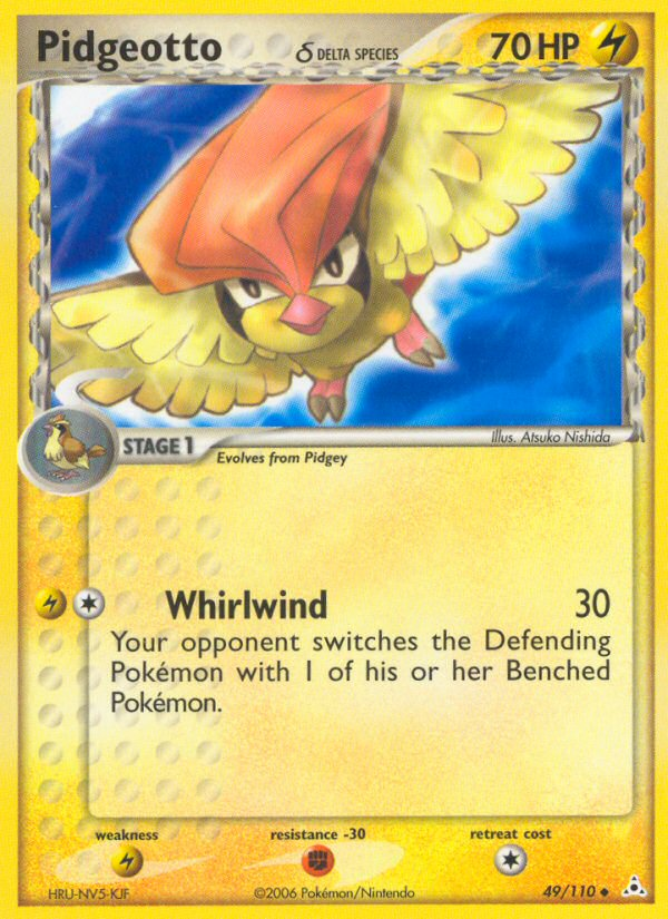 Pidgeotto δ 49/110, Holon Phantoms Pokémon card