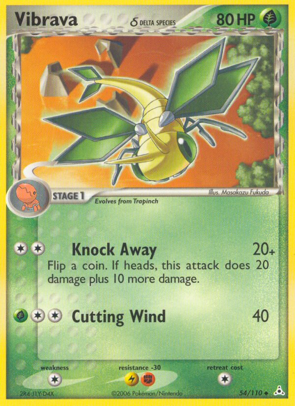 Vibrava δ 54/110, Holon Phantoms Pokémon card