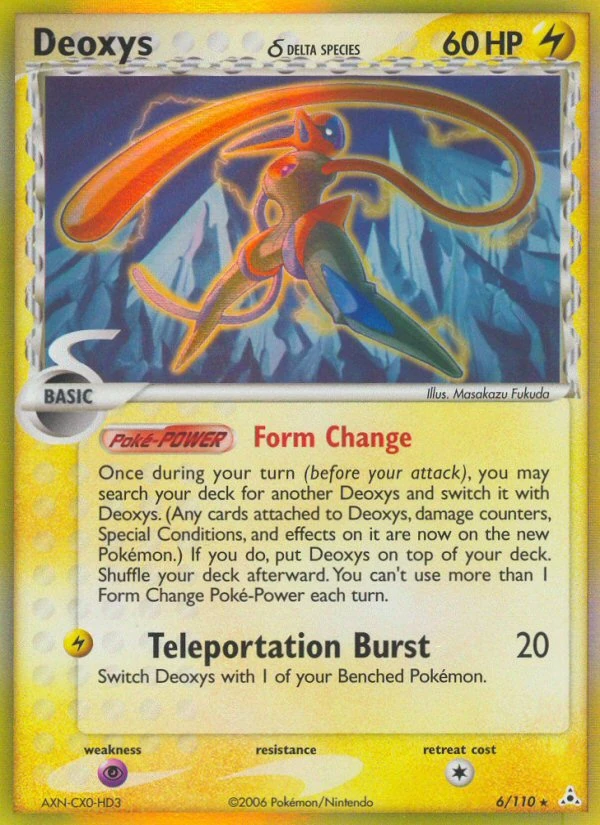 Deoxys δ 6/110, Holon Phantoms Pokémon card