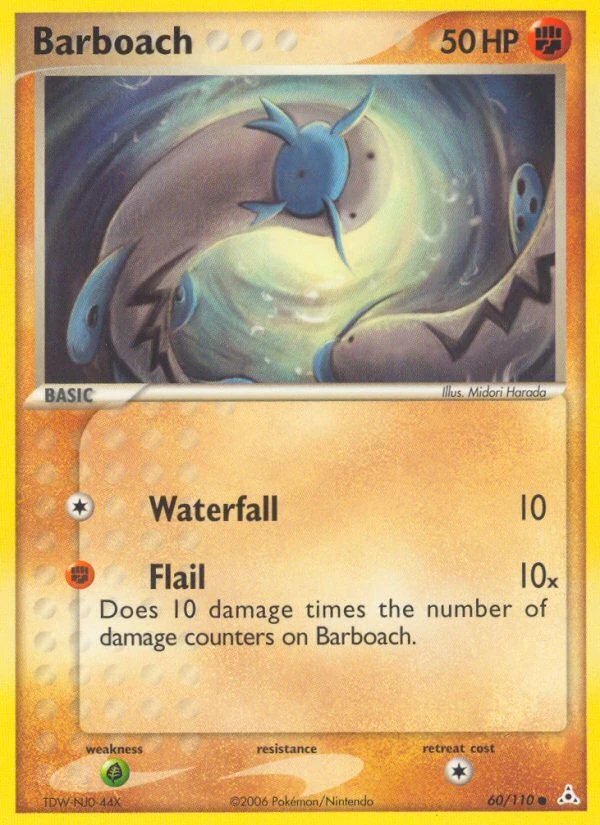 Barboach 60/110, Holon Phantoms Pokémon card