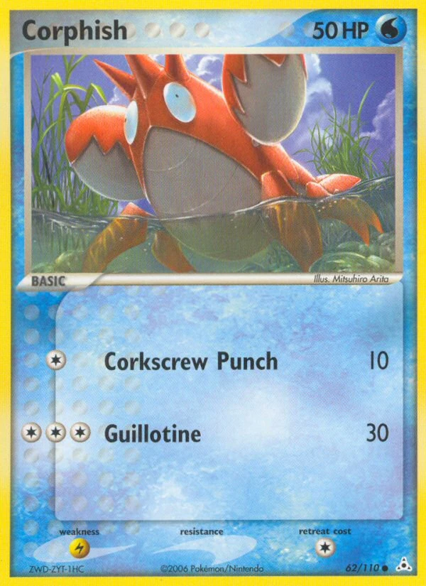 Corphish 62/110, Holon Phantoms Pokémon card
