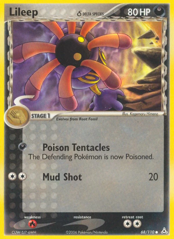 Lileep δ 68/110, Holon Phantoms Pokémon card
