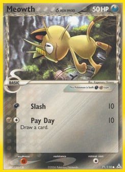 Meowth δ 71/110, Holon Phantoms
