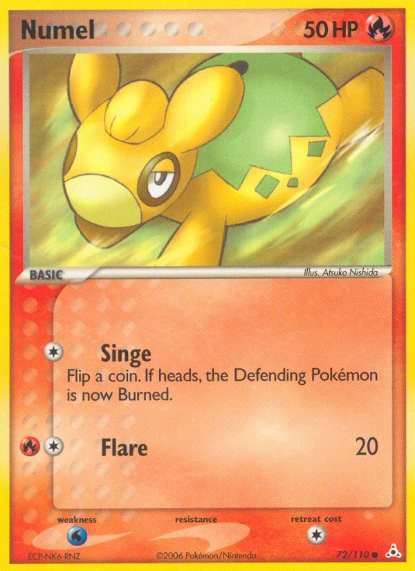 Numel 72/110, Holon Phantoms Pokémon card