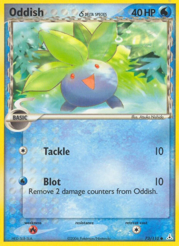 Oddish δ 73/110, Holon Phantoms Pokémon card