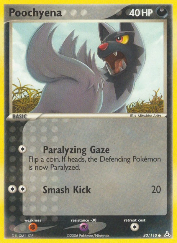 Poochyena 80/110, Holon Phantoms Pokémon card