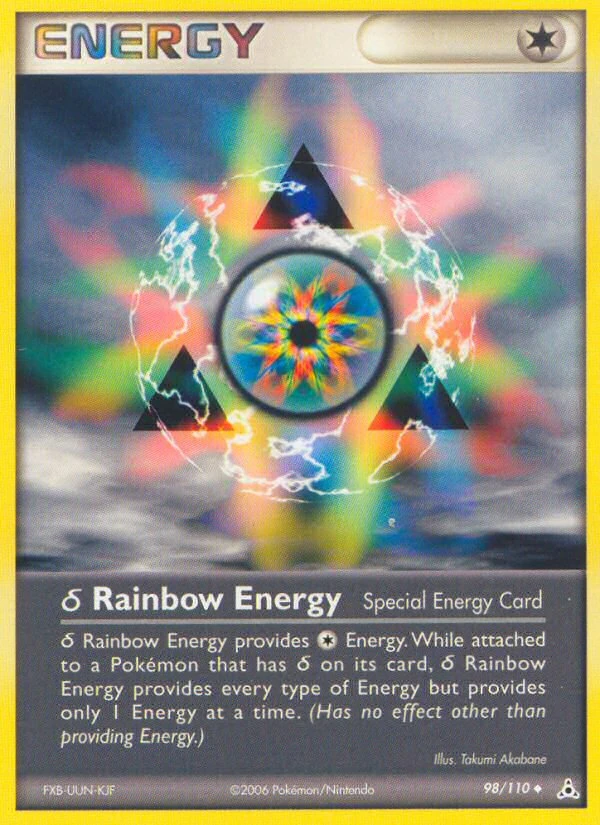 δ Rainbow Energy 98/110, Holon Phantoms Pokémon card