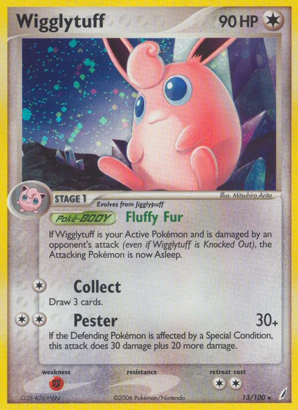 Wigglytuff 13/100, Crystal Guardians Pokémon card