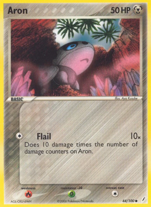 Aron 44/100, Crystal Guardians Pokémon card