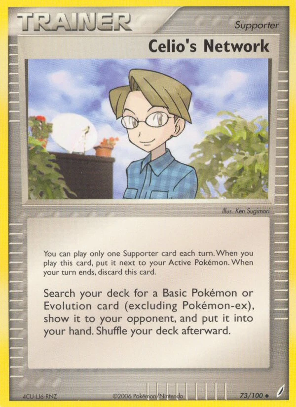 Celio's Network 73/100, Crystal Guardians Pokémon card