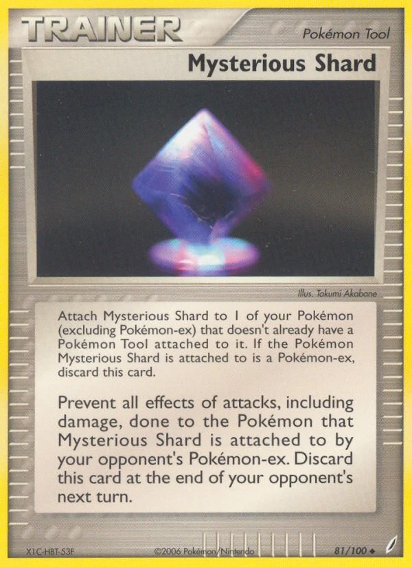 Mysterious Shard 81/100, Crystal Guardians Pokémon card