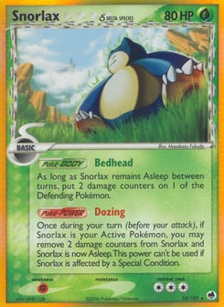 Snorlax δ 10/101, Dragon Frontiers