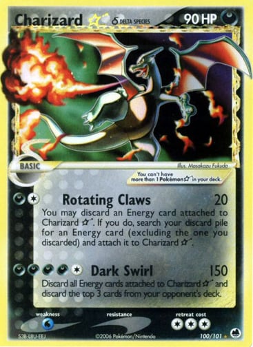 Charizard ☆ δ 100/101 from Dragon Frontiers