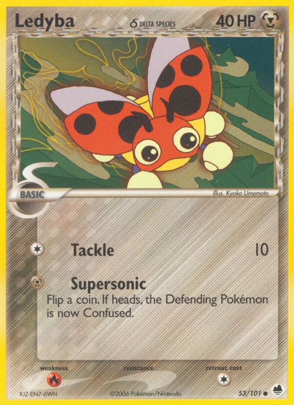 Ledyba δ 53/101, Dragon Frontiers Pokémon card