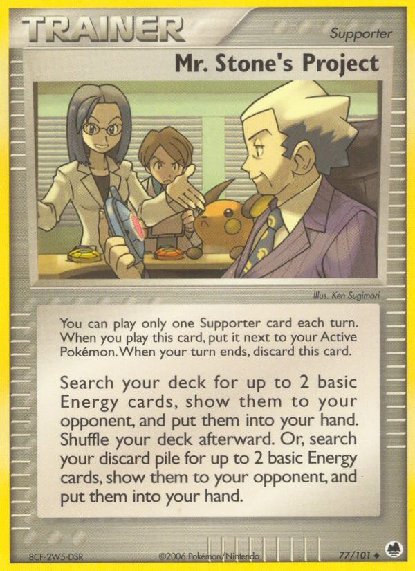 Mr. Stone's Project 77/101, Dragon Frontiers Pokémon card