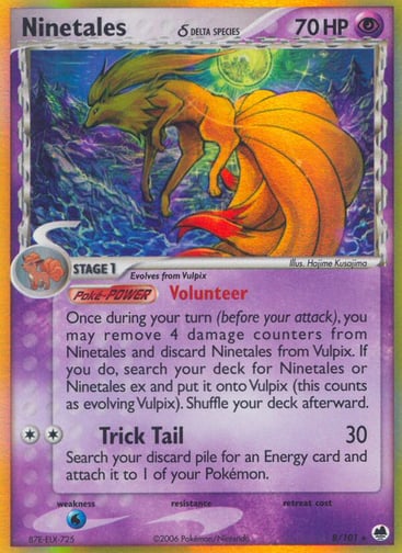 Ninetales δ 8/101 from Dragon Frontiers