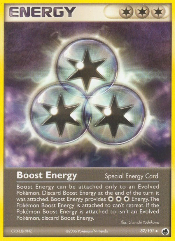Boost Energy 87/101, Dragon Frontiers Pokémon card