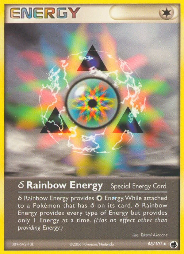 δ Rainbow Energy 88/101, Dragon Frontiers Pokémon card