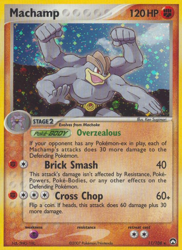 Machamp 11/108, Power Keepers Pokémon card