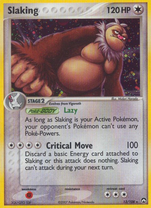 Slaking 13/108, Power Keepers Pokémon card